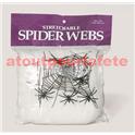 Toile d'araignée 60grs + araignées (sachet)