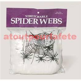 Toile d'araignée 60grs + araignées (sachet) Toile d'araignée 60grs + araignées (sachet)