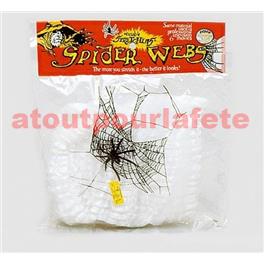 Toile d'araignée 60grs + araignées (sachet) Toile d'araignée 60grs + araignées (sachet)
