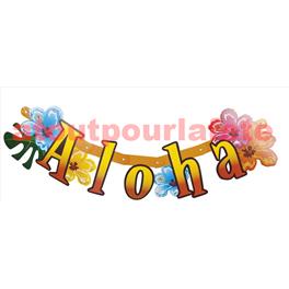 Guirlande Bannière Hibiscus 'Aloha' (83 cm) Guirlande Bannière Hibiscus 'Aloha' (83 cm)