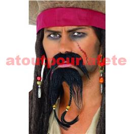 Set Barbiche Pirate des Caraibes Set Barbiche Pirate des Caraibes