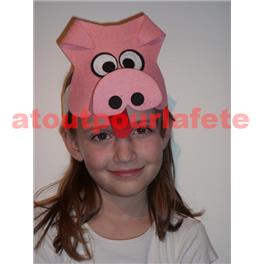 Bandeau - coiffe de Cochon