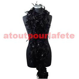 Boa en plumes noir 1,80m 50 grs Boa en plumes noir 1,80m 50 grs