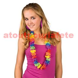 Collier de fleurs Hawaïen Luxe multicolore Collier de fleurs Hawaïen Luxe multicolore