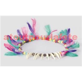 Collier Indien avec plumes