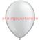 Sac de 100 ballons Métallisés Argent, Ø 30cm