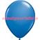 Sac de 100 ballons Métallisés Bleu France , Ø 30cm