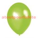 Sac de 100 ballons Métallisés Vert Amande, Ø 30cm