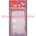 Attache rapide en plastique pour ballons (sachet de 100)