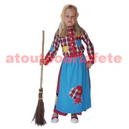 Costume Sorcière avec tablier et coiffe Costume Sorcière avec tablier et coiffe