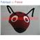 Coccinelle (Coiffe de) (feutre)
