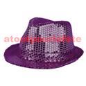 Borsalino Disco Sequin Paillettes Violet