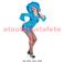 Robe Disco paillettes Bleu (F)