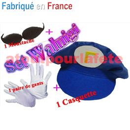 Set de Déguisement Waluigi 3 pièces Set de Déguisement Waluigi 3 pièces