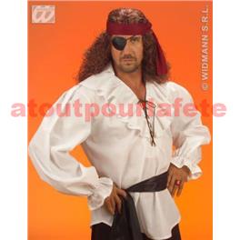 Chemise à jabot Blanche (M/L-XL) (Pirate, Renaissance, Etc) Chemise à jabot Blanche (M/L-XL) (Pirate, Renaissance, Etc)