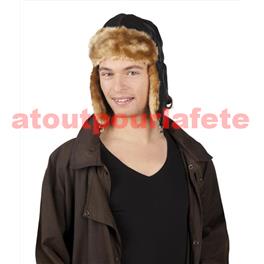 Casque d'Aviateur (skai et fourrure) Casque d'Aviateur (skai et fourrure)