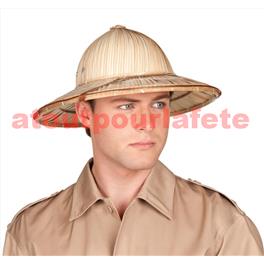 Casque Colonial - Tropical en bambou Casque Colonial - Tropical en bambou