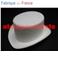 Chapeau Haut de Forme "Cylindre" Couleur adulte T57/T59 sans ruban