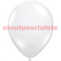 Sac de 12 ballons Blanc Standard , Ø 30cm  