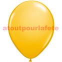 Sac de 12 ballons Jaune d'or Standard , Ø 30cm  