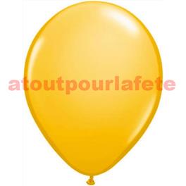 Sac de 12 ballons Jaune d'or Standard , Ø 30cm  