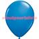 Sac de 100 ballons Bleu Roy Standard , Ø 30cm  