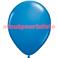 Sac de 100 ballons Bleu Roy Standard , Ø 30cm  