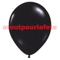 Sac de 12 ballons Noir Standard , Ø 30cm  