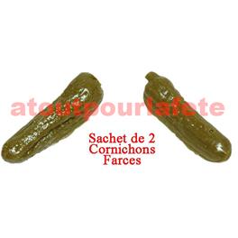 Cornichons factice (sachet de 2)(gélatine)