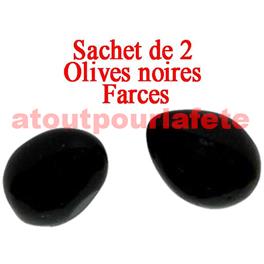 Olives factice (sachet de 2)(gélatine)