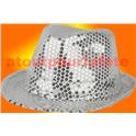 Borsalino Disco Sequin Paillettes Argent