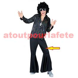 Pantalon noir pattes d'Eléphant (H) Pantalon noir pattes d'Eléphant (H)
