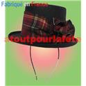 Mini chapeau Bibi Ecossais