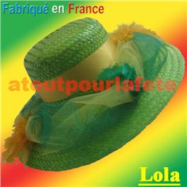 Chapeau Sainte Catherine "Lola" (paille)