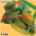 Chapeau Sainte Catherine "Lola" (paille)