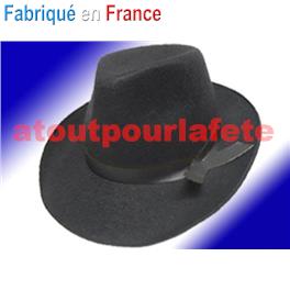 Chapeau Borsalino Noir adulte T57/T59 (feutre)