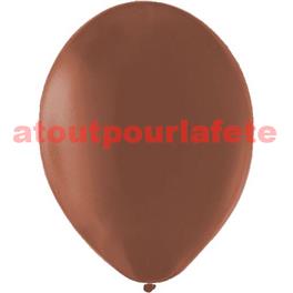 Sac de 12 ballons Chocolat Standard , Ø 30cm  