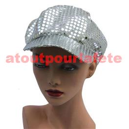 Casquette Disco à paillettes Casquette Disco à paillettes