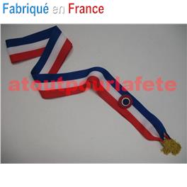 Echarpe de Maire 72mm (ruban tricolore) Echarpe de Maire 72mm (ruban tricolore)