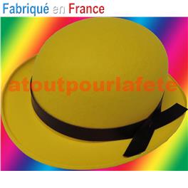 Chapeau Melon enfant couleur avec ruban Chapeau Melon enfant couleur avec ruban