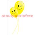 Sachet de 10 Ballons sourire "Smiley"
