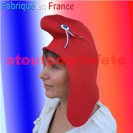 Bonnet Phrygien Revolutionnaire, "Pas de Panique, C'est Civique" Manifestez en couleur (feutrine)