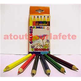 6 crayons de couleur