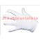 Gants court blanc adulte (la paire)