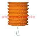 Lampion Cylindrique orange ou noir (Halloween) 15cm