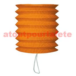 Lampion Cylindrique orange ou noir (Halloween) 15cm Lampion Cylindrique orange ou noir (Halloween) 15cm
