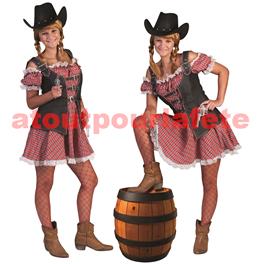 Déguisement de Femme Ranger (courte) Déguisement de Femme Ranger (courte)