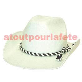 Chapeau de Cow-boy blanc ou noir