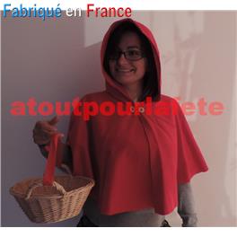 Cape - Chapeau - Coiffe de Chaperon rouge 