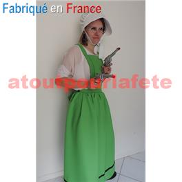 Déguisement Ma Dalton Tablier-Robe Adulte avec coiffe